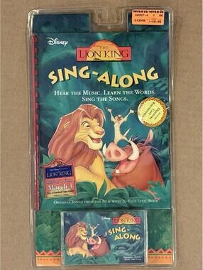 Vintage The Lion King : Sing-Along 1994 (Book and Cassette) 050086085743